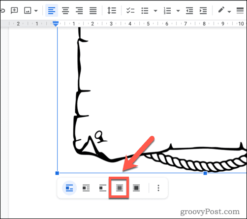 Moving an image's position in Google Docs