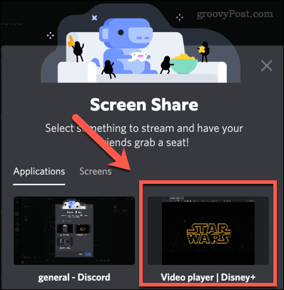discord select video player