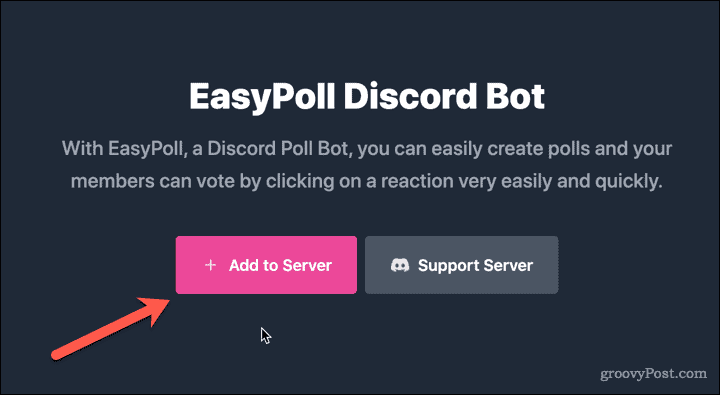 add easypoll to server