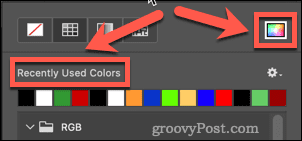 Using the color picker tool in Photoshop