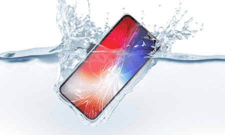 iPhone in water
