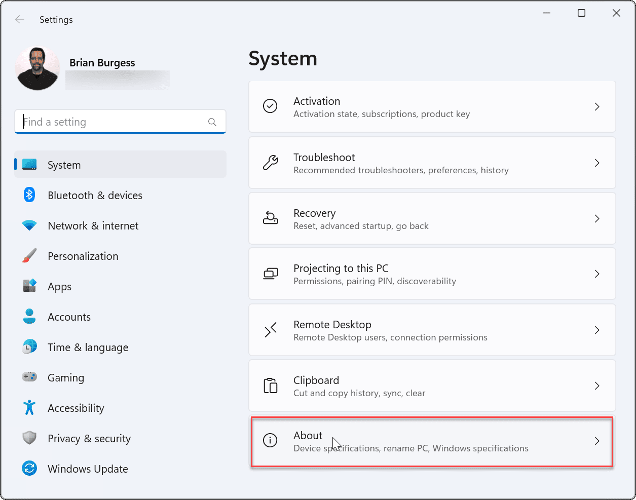 system about check ram information on windows 11