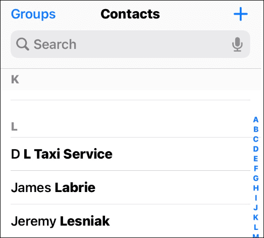 Delete duplicate contacts on iPhone