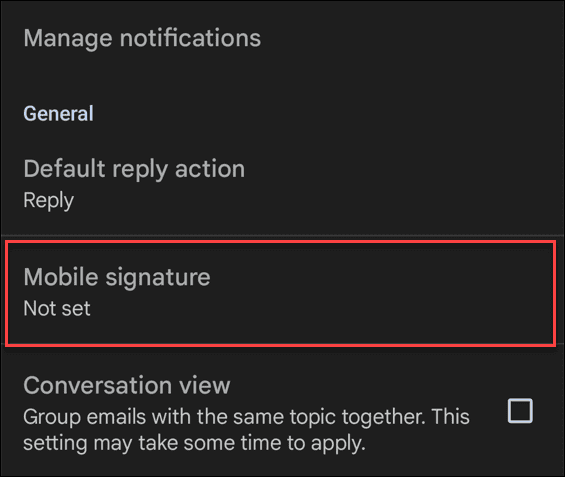 change signature on gmail