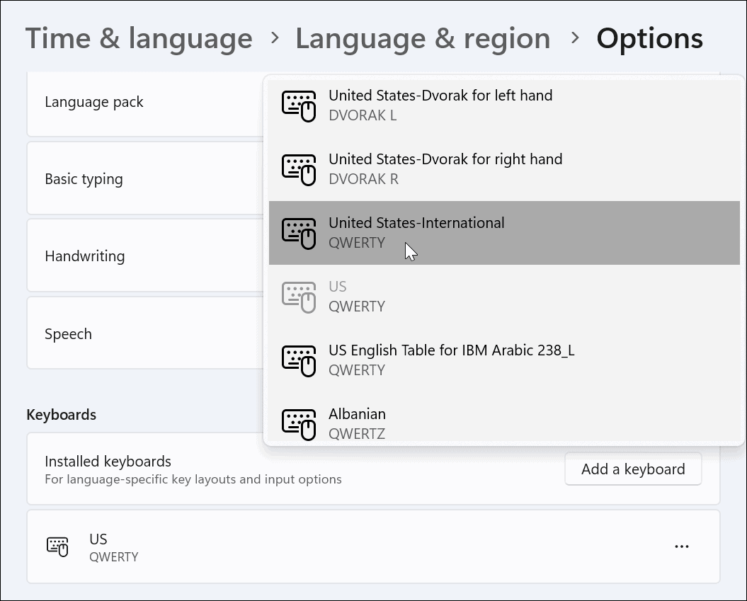 Type Special Characters on Windows 11