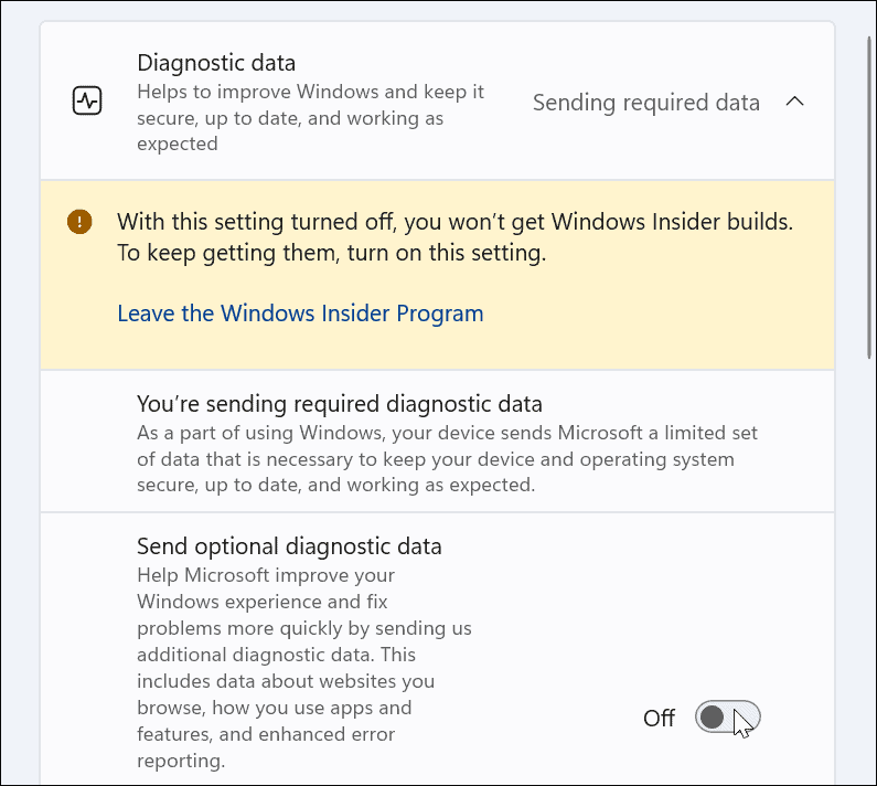 Disable Telemetry on Windows 11