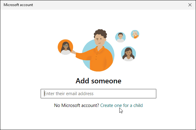 create account for child set up parental controls on Windows 11