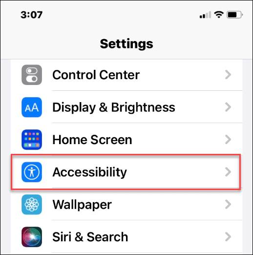 acessibilidade iphone
