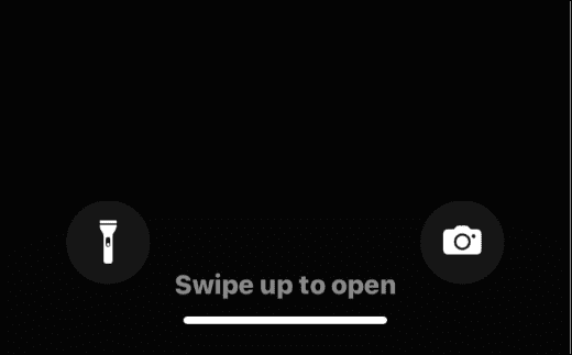 turn the flashlight on or off on iPhone