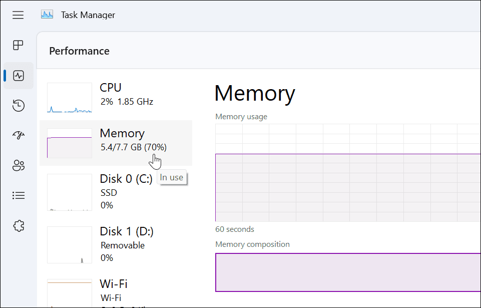 memory task manager