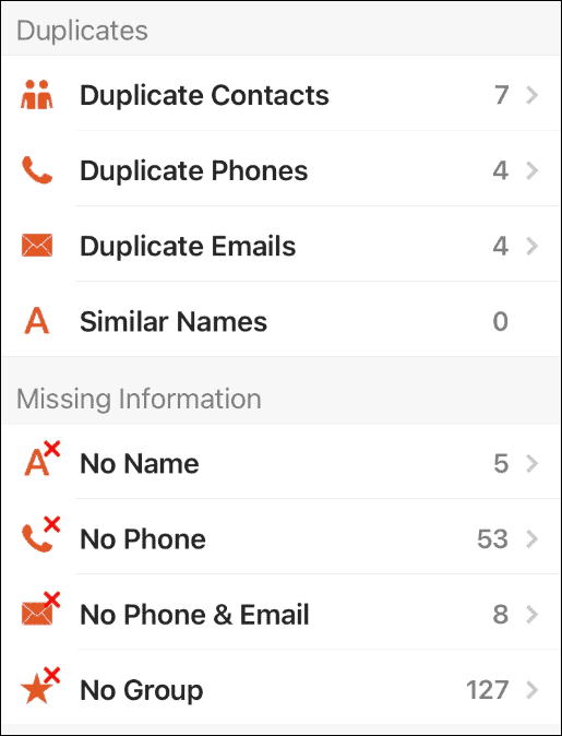 Contacts Pro delete duplicate contacts on iPhone