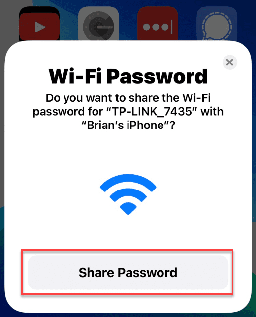 Share a Wi-Fi Password on iPhone