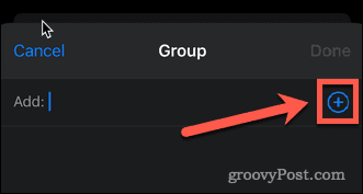 add contact in group