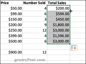 fill down missing cells in excel