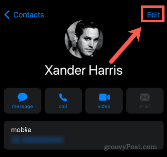 edit iphone contacts