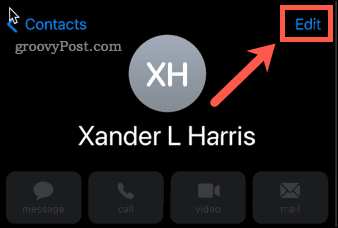 edit duplicate contact on iphone