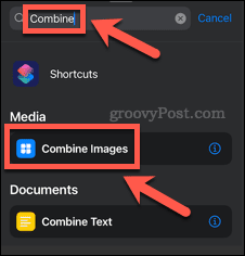 combine images on iphone