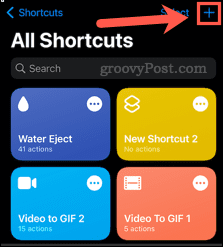 new shortcut on iphone