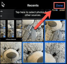 select photos in image point