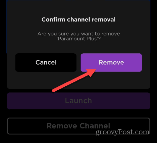 remove how to delete channels on roku