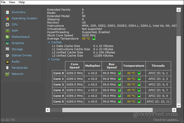 Check CPU Temperature on Windows 11