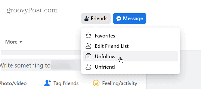 how to mute someone on facebook