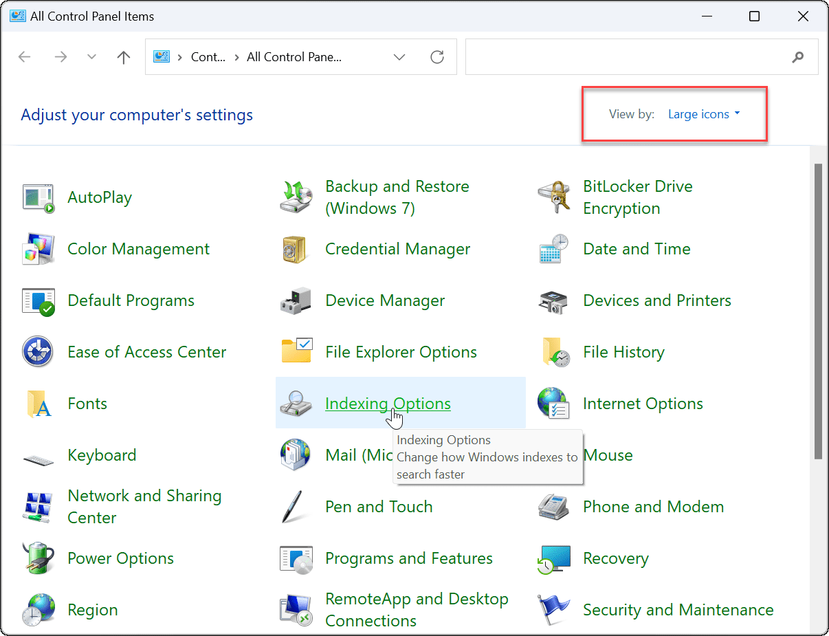 Windows 11 Outlook Search Not Working