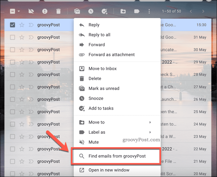 Gmail Find Emails From Options