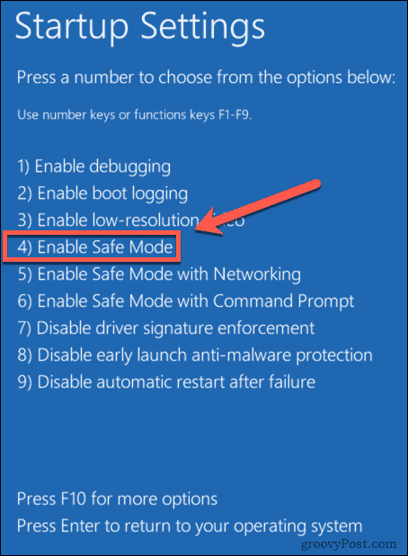 windows 11 enable safe mode
