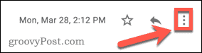 Gmail message more button