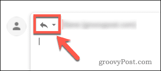 Selecting a response type in Gmail