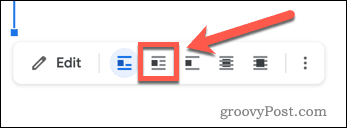 Wrapping text in Google Docs