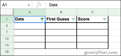 Blank rows in Google Sheets