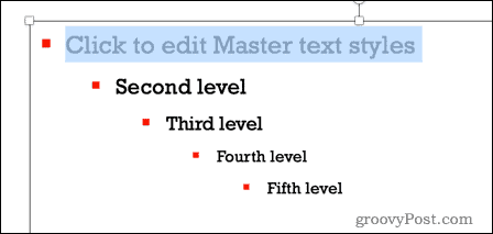 select text in powerpoint