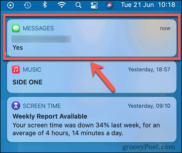 mac message notifications
