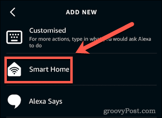 alexa smart home action