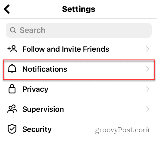 instagram notifications