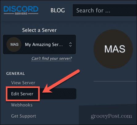 edit discord server