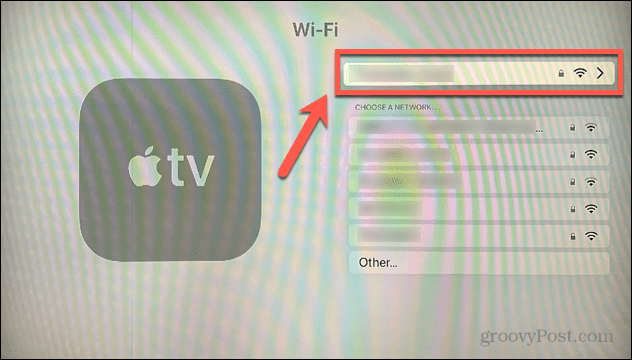apple tv wifi connection