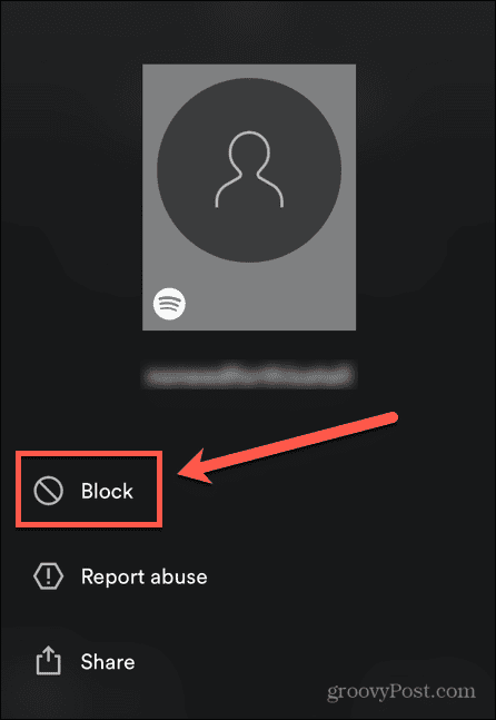 remove followers on spotify mobile