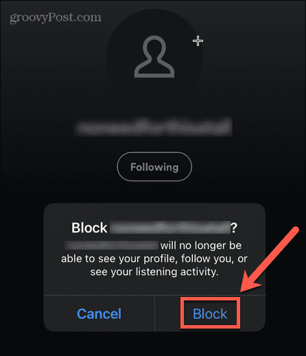 confirm remove followers on spotify mobile