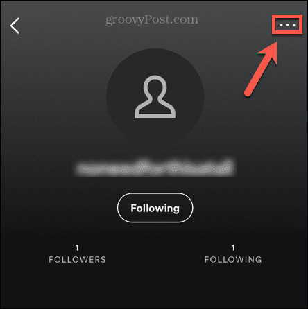 spotify mobile follower settings