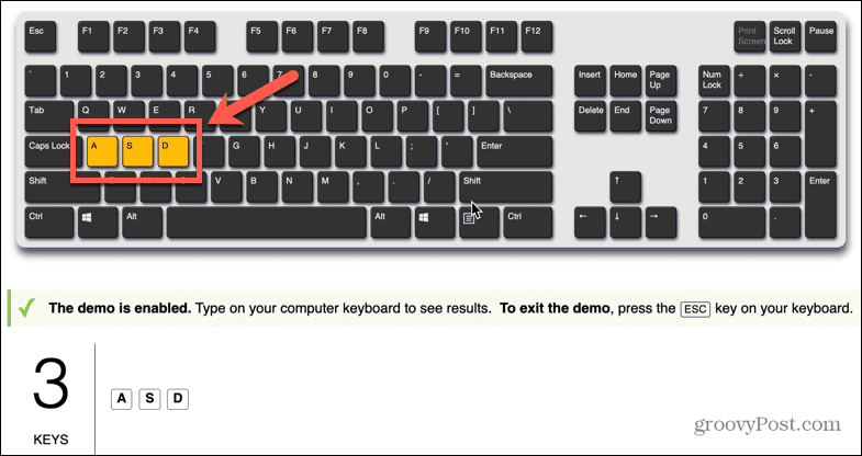 keyboard ghosting keys