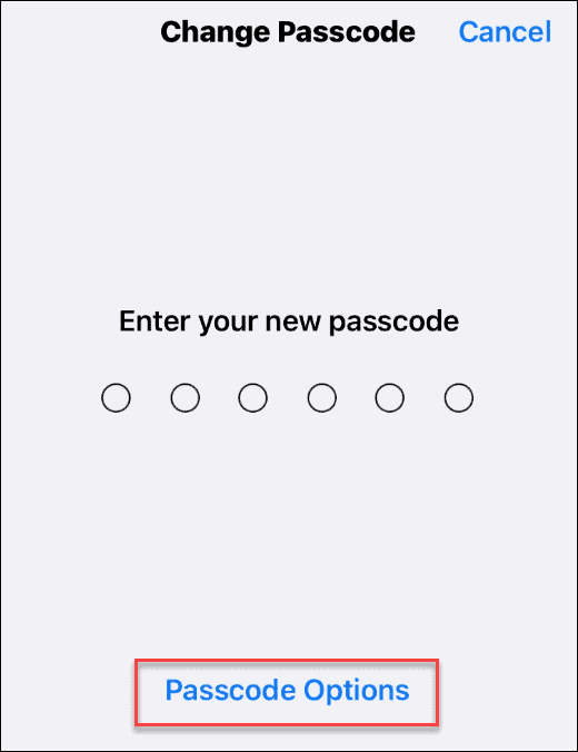 Change the Passcode on iPhone