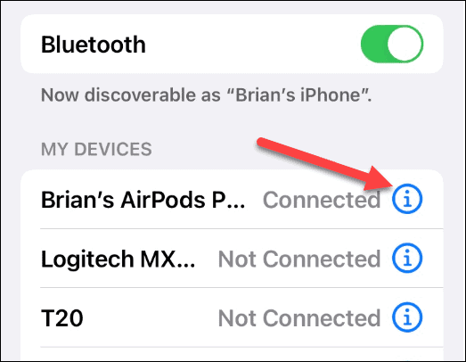 AirPods Connected Bluetooth