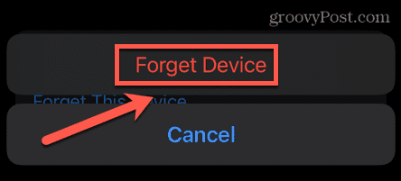 iphone forget device