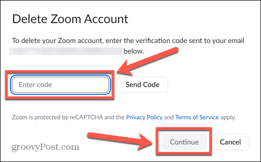 zoom enter code
