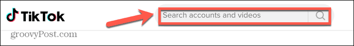 tiktok search desktop
