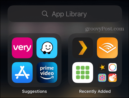 iphone app library