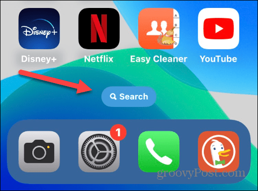 Remove the Search Button on iPhone Home Screen